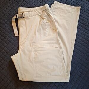 Free Soldier Men's 38×32 Cargo Tactical Gear Pants Khaki Beige Stretch Belted